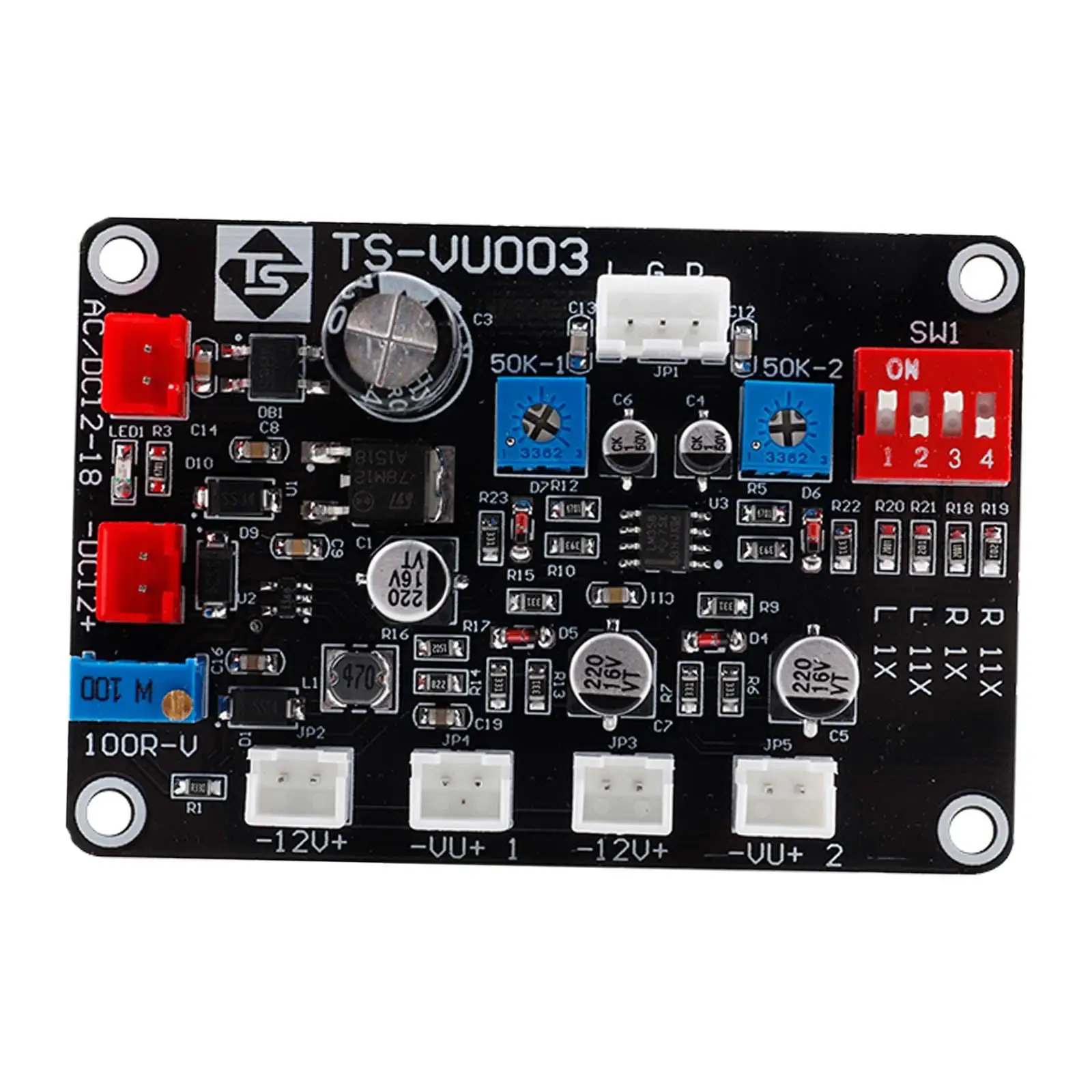 VU Meter Driver Board Pre Amplifier Amp with Driver Board Set,Adjustable,Version Sound Level Indicator Set for Home Audio,DIY