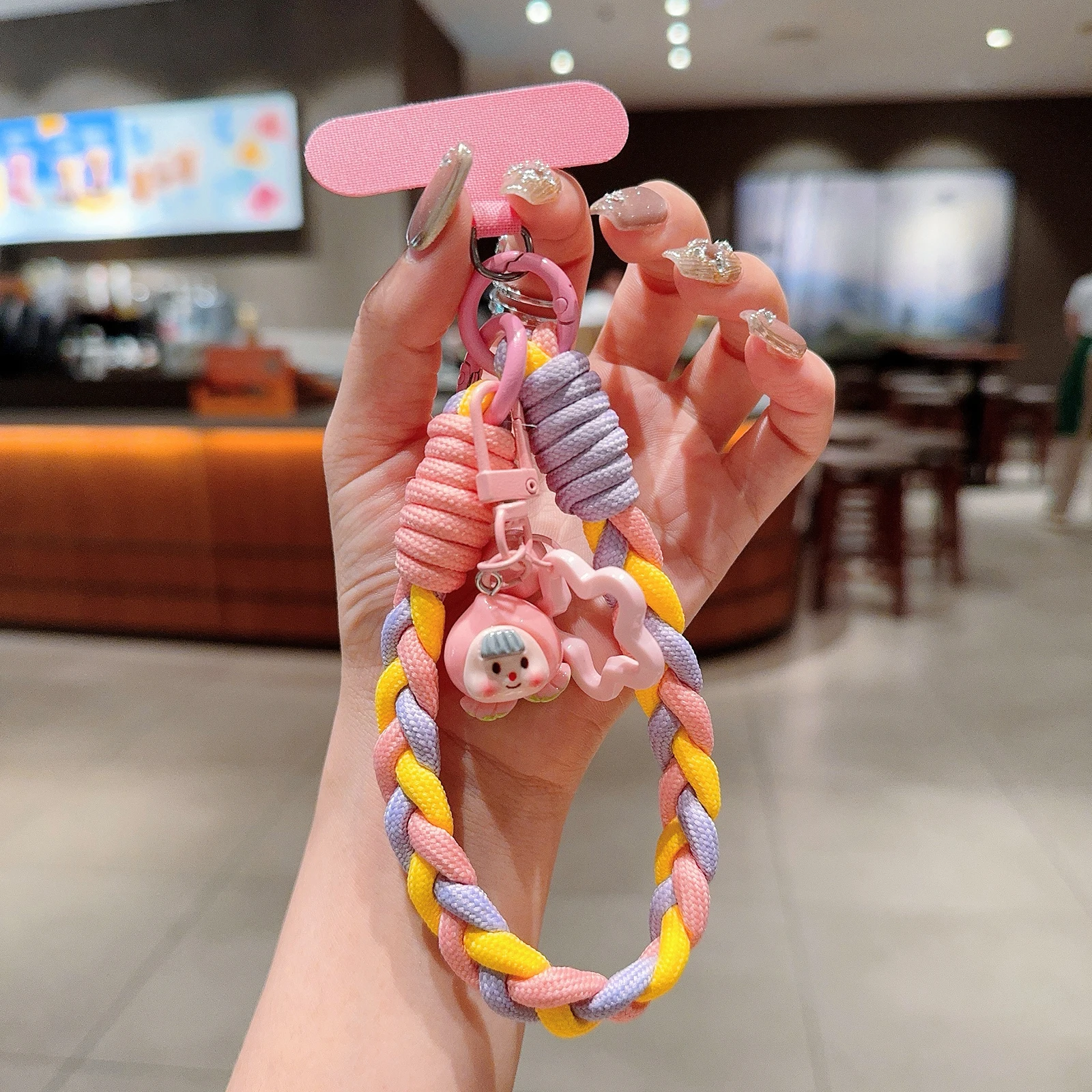 Creative Cartoon Hand-Woven Mobile Phone Lanyard Wrist Strap
