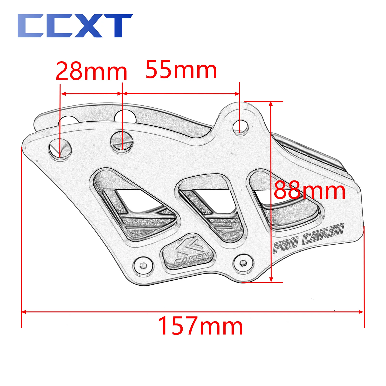 Motocross CNC Chain Guide Swingarm Chain Slider Guide Bottom Roller For Yamaha YZ WR YZ125 YZ250 YZ250F YZ450F WR250F WR450F