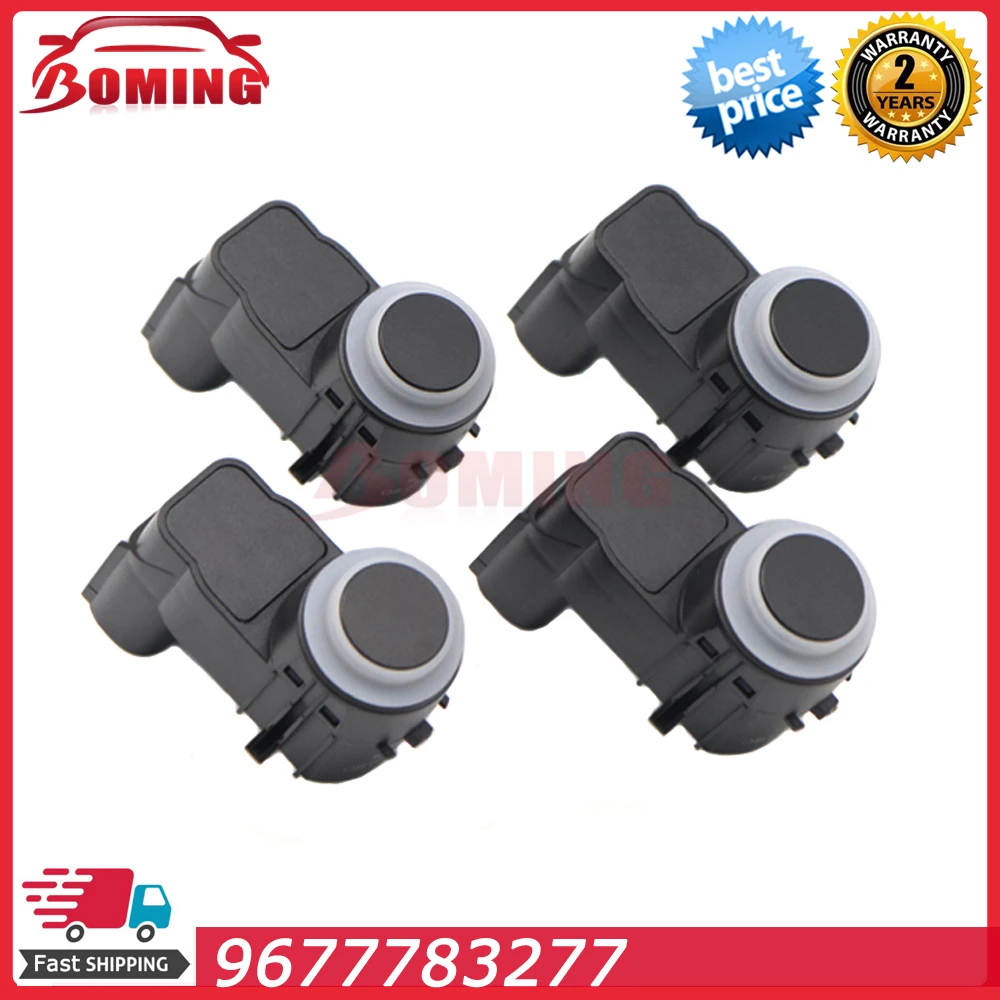 

4Pcs 9677783277 Car Backup Bumper Assist Radar PDC Parking Sensor For Citroen DS3 C3 Peugeot 3008 5008 2008-2019 9677782980