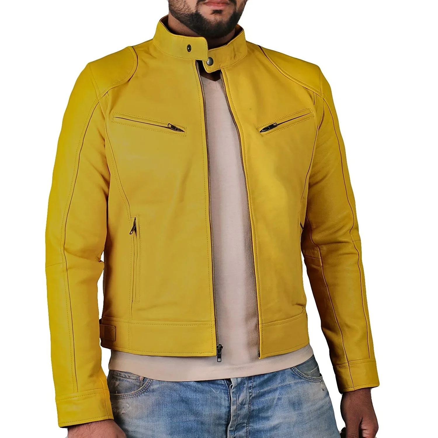 Men's Leather Jacket Bomber Motorcycle Biker Pu Leather Casual Loose Fit Faux Jacket leather jackets,men winter jacket