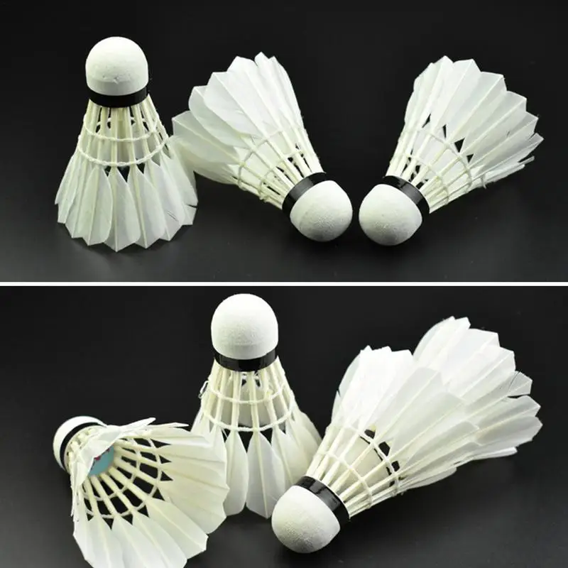 

12PCS Badminton Ball Badminton Trainer Ball Feather Shuttlecock Stable Badminton Balls for Hitting Practice and Speed Training