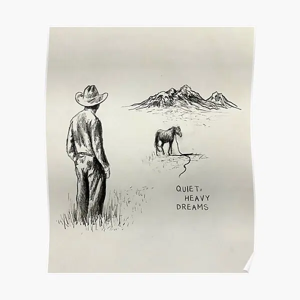 

Zach Bryan Quiet Heavy Dreams Poster Vintage Picture Wall Decoration Art Room Funny Decor Painting Print Modern Mural No Frame