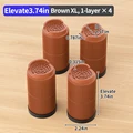 Brown Round XL 4pcs