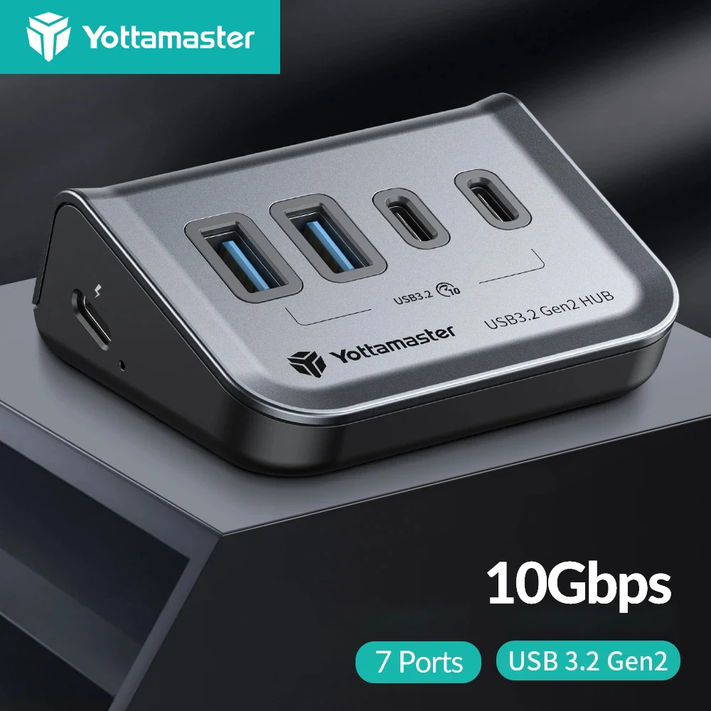 Yottamaster-adaptador de Hub Usb Multi-function Docking Station para Windows Mac Usb Splitter Tipo-c Usb-a 4in 10gbps 3.1