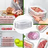 Meat Container for Fridge Bacon Lunch Meat Container for Refrigerator Meal Prep Containers Stackable Food Storage Boxes with Lid 4