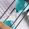 30/60 Minutes Wooden Four-column Handmade Glass Hourglass Sandglass Children Do Homework Timer Creative Sand Clock Home Decor 5