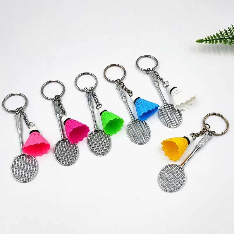 

300Pcs Badminton Keychain Pendant Gift Badminton Keyring Mini Crafts Cartoon Badminton Pendant