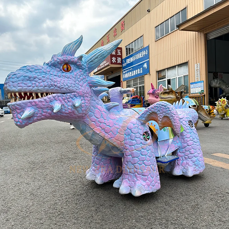 Amusement Park Electric Dinosaur Ride on Shopping Mall Scooter for Kids