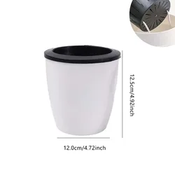 Self - Watering Indoor Planter Pots with Cotton Rope System - 2PCS (M-(12.5x12cm))