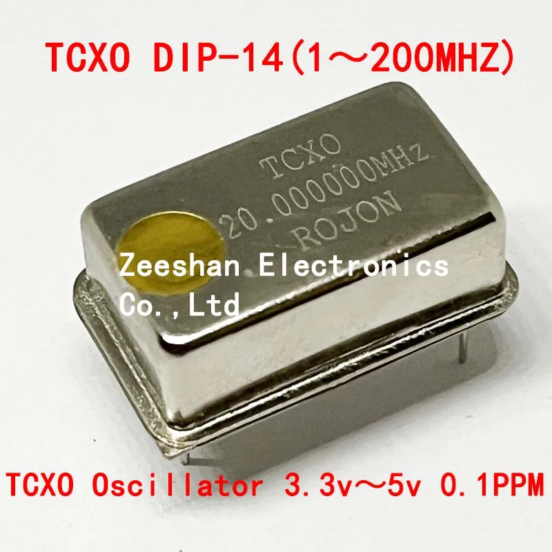 발진기 20.000MHZ TCXO 0.1ppm 4핀 5v 20.000000MHZ 20MHZ 20M 새로운 맞춤형 크리스탈 주파수
