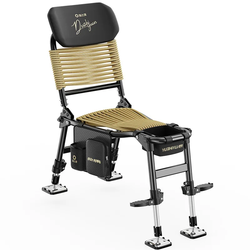 YUZHIYAUN AK Fishing Chair Outdoor Special New Multi-function Portable Folding Seat Small Fishing Chair Knight