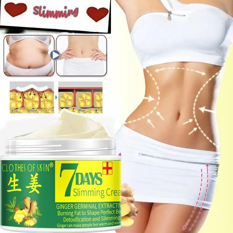 Sb3c0236787d14672a113446bd82b7f52f 7 DAYS Ginger Slimming Cream Weight Loss Remove Waist Leg Cellulite Fat Burning Shaping Cream Whitening Firming Lift Body Care