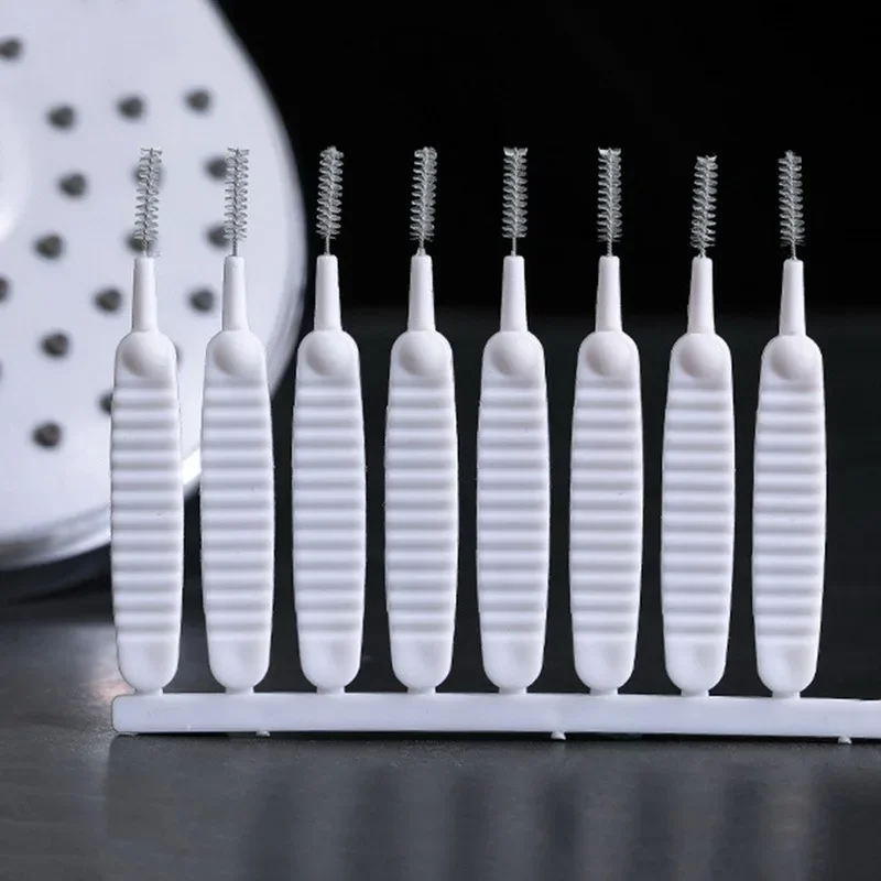 10/50/100/200PCS Shower Cleaning Brush Bathroom Micro Nylon Brush Nozzle Anti-blocking Cleaning Tools Bathroom Accessories 6