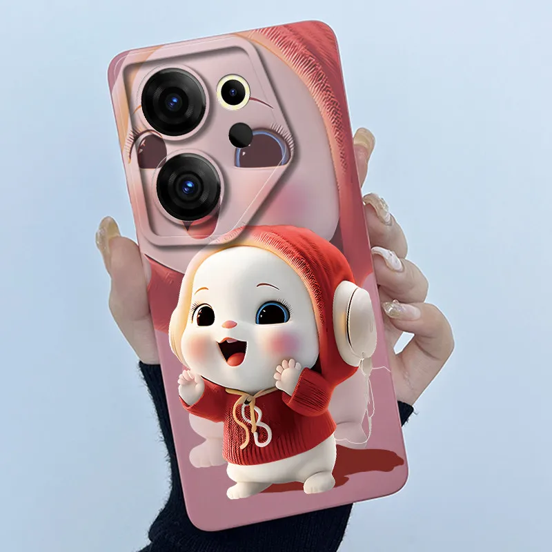 Cute Panda & Cats Silicone Soft Back Cover - Slim Anti-Scratch Protective Case