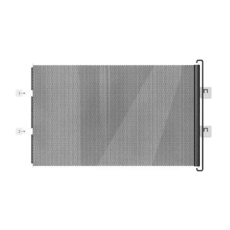 AT69-retractable pour chiens chaton clôture intérieure en maille barrière d'escalier barrière pour bébé porte de sécurité pour animaux de compagnie avec prévention de bande renforcée