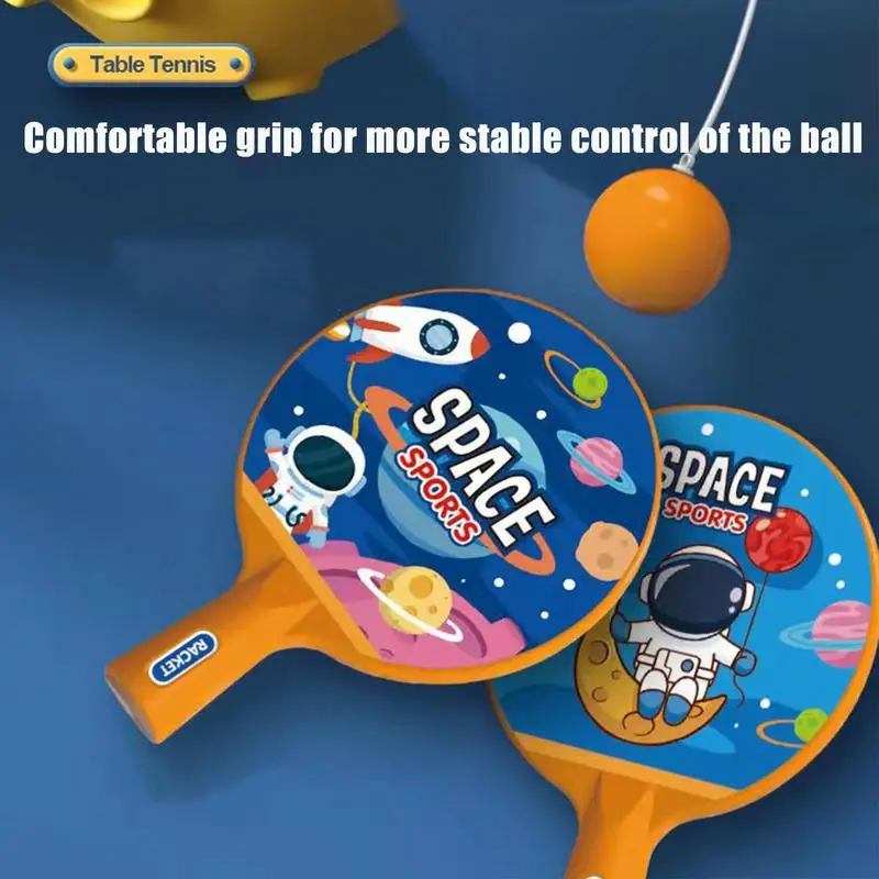 Table Tennis Trainer Hanging With Racket Mini Badminton Tennis Ball Parent-child Interactive Game Indoor Outdoor Kids Sports Toy