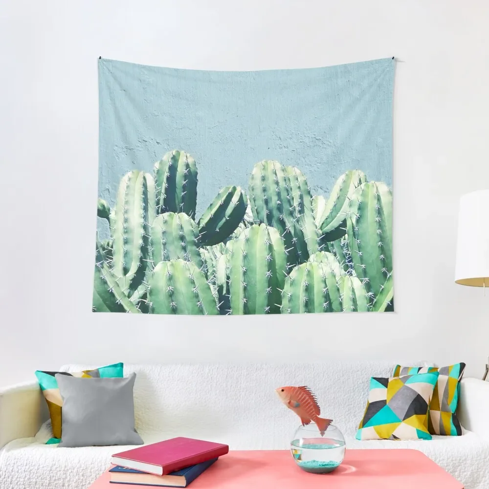 

Cactus & Teal #redbubble #lifestyle Tapestry Bedroom Decorations Living Room Decoration Wall Carpet Tapestry