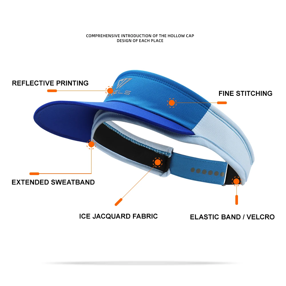 WRELS 1pc New Patchwork Color Anti-ultraviolet Hollow Cap Super Sweat-absorbing Sun Hat Fashionable Versatile Shade Sun Hat