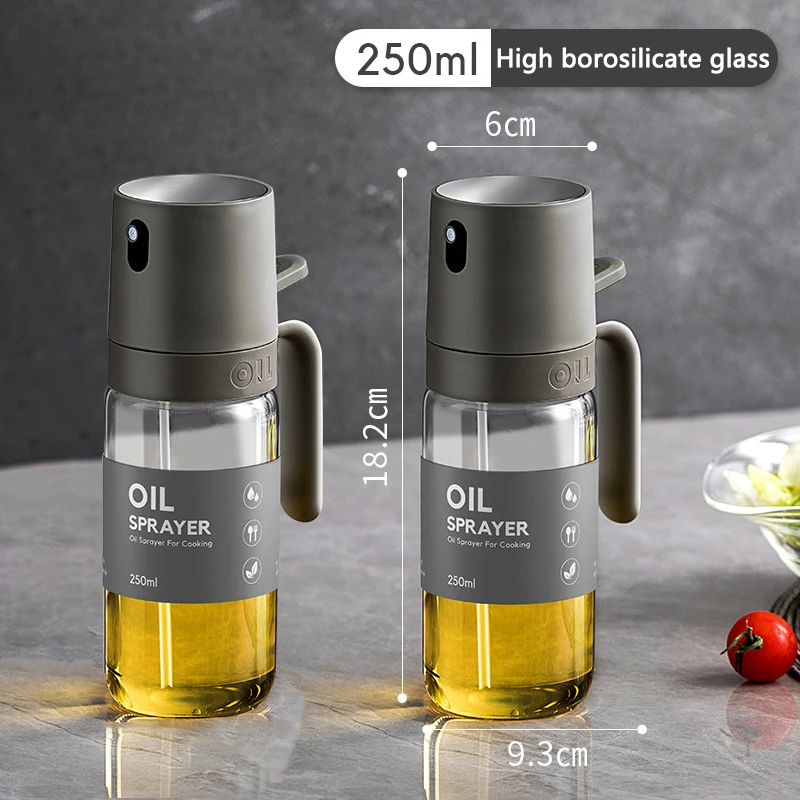 オイルスプレーヤー 250ml 3点セット*2 1/2個オイルスプレーボトル、250ミリリットルのオリーブオイル