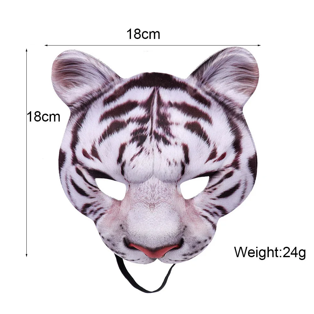 Masque d'Animal Tigre d'Halloween Demi-Masque Facial Unisexe, Accessoires  de Costume de Cosplay, ixde Tim Masade - AliExpress, image size:1000x1000