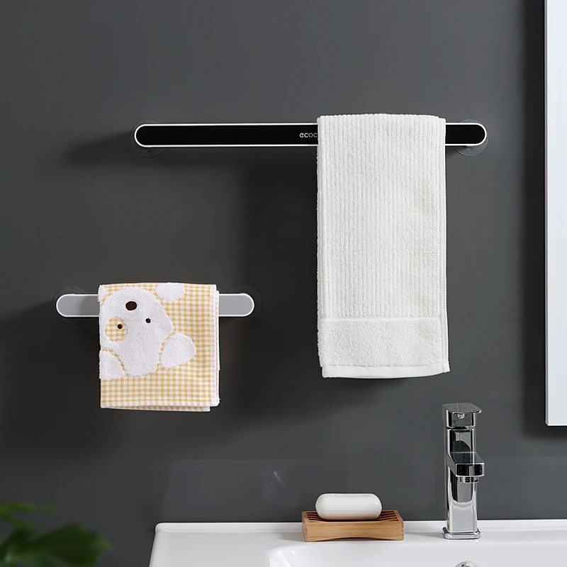 Self Adhesive Towel Holder Stick on The Wall Hand Towel Bar for Bathroom Towel  Rack Bathroom Accessories - AliExpress
