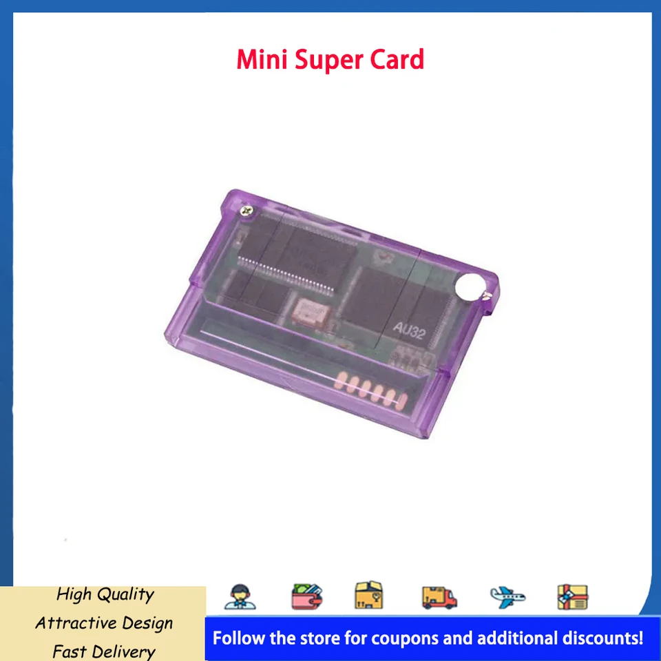 Mini Super Card SD Flash Card Adapter Cartridge 2GB Game Backup