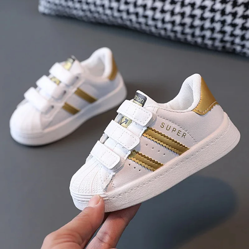 Toddler Baby Kids Fashion Design Walking Shoes Sneakers White Non-slip Casual Shoes Boys Girls Breathable Outdoor Sport Shoes - Image 4