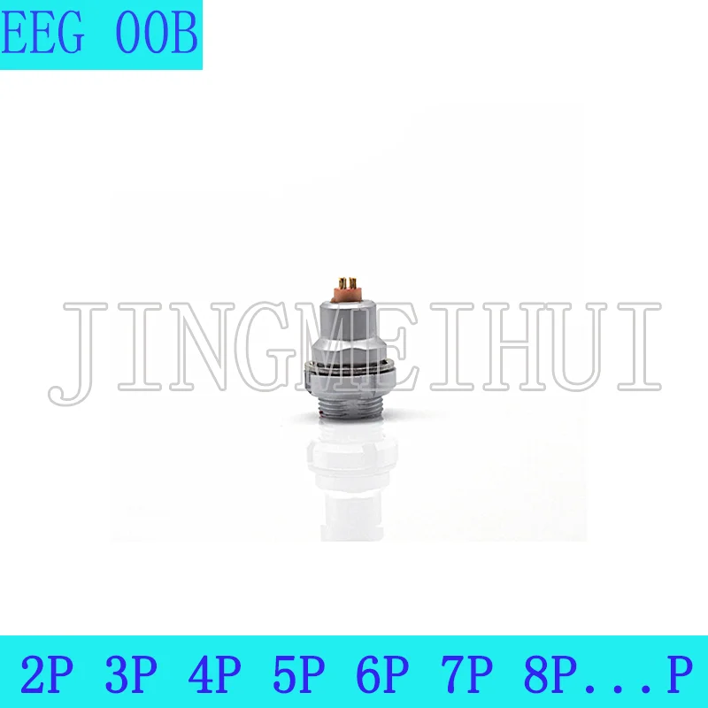 

EEG 00B 2 3 4 5P Aviation Metal Push-pull Self-lockingExternal nut fixation Female Socket Connector For Data and Telecom Systems