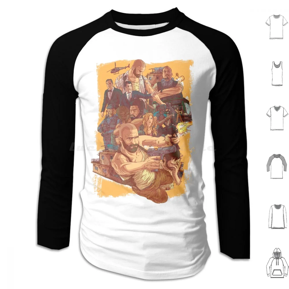 Max Payne Felpa Con Cappuccio In Cotone Manica Lunga Max Payne Gaming Control Alan Wake Federale Bureau Of Control Control Game Quantum Break