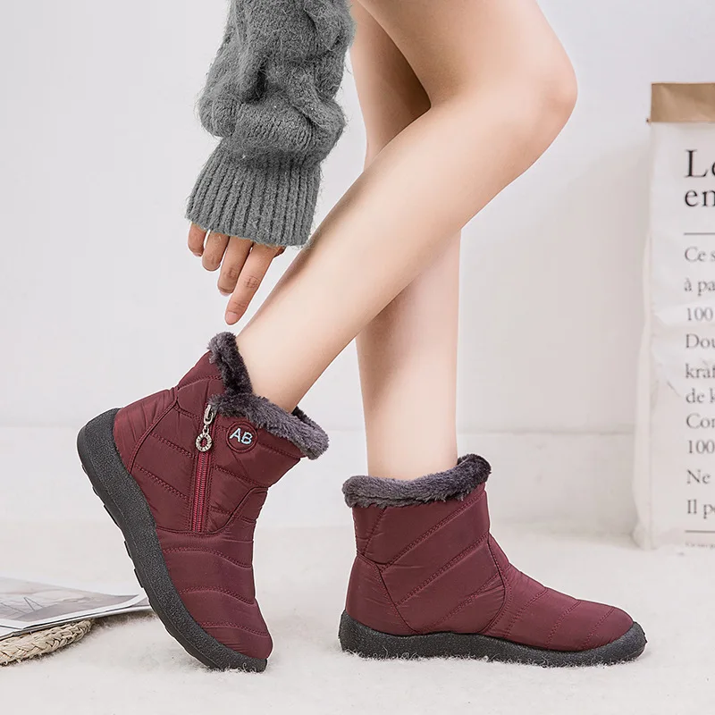 2023 Winter New Fashion Casual Casual Short Boots for Women'sThick Bottom Side Chain Warm Comfortable Snow Boots for Women In