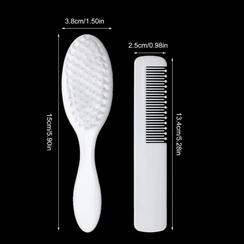 Cute Kids Baby Hair Brush and Comb Set for Newborns & Toddlers Baby Brush Soft Bristles Perfect Gift hair brush comb hair comb set 2Pcs/Set
