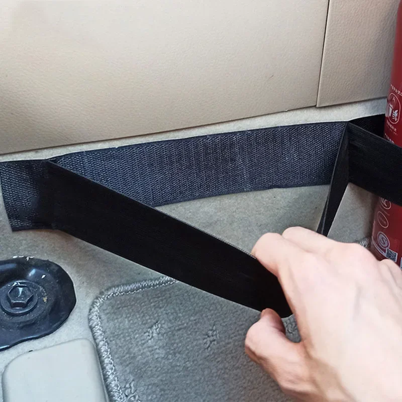 Car Trunk Organizer Elastic Fixing Belt Storage Bag Tapes Fire Extinguisher Fixing Belt Auto Interior Accessories Trunk Organizer Car Interior Organizer Car Trunk Straps Car Extinguisher Holder Fire Extinguisher Holder