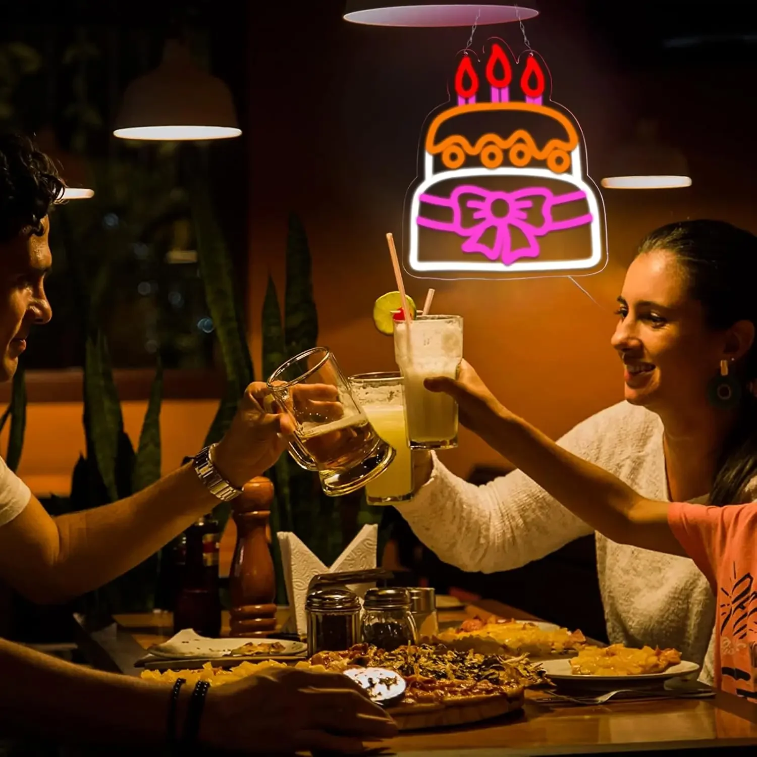 Colorful Cake Neon Light Sign 5 | Colorful Cake Neon Light Sign 5