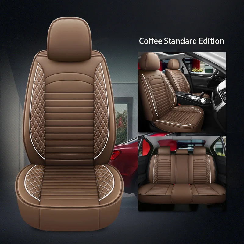 

WZBWZX Leather Car Seat Cover For Audi All Medels A6L R8 Q3 Q5 Q7 S4 RS TT Quattro A7 A8 A3 A4 A5 Car Accessories 5 Seats