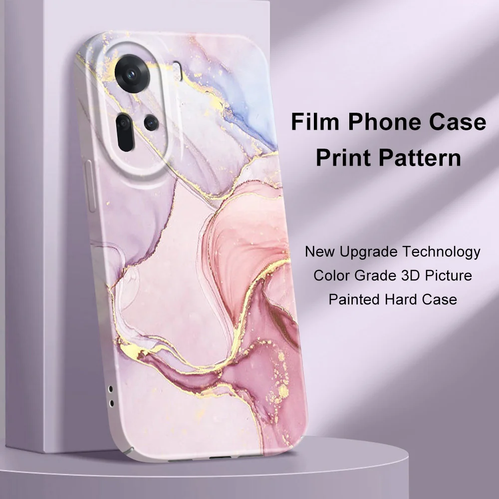 Gold Marble Design Phone Case - Elegant Hard Cover
