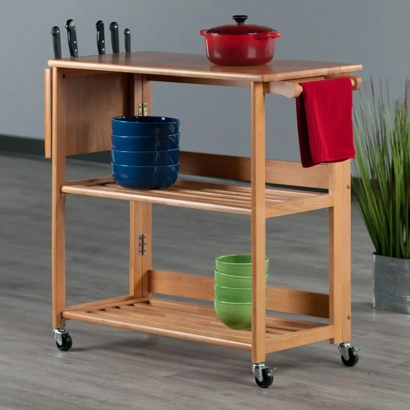 Kitchen Cart, Light Oak, Home Bar Furniture , Night Club Furniture images - 6