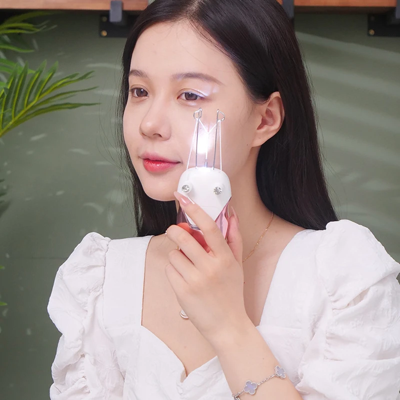 Electric Epilator for Facial USB Rechargeable Hair Removal Epilator Women Hair Remover Face Cotton Thread Epilator Beauty Tool - Image 2