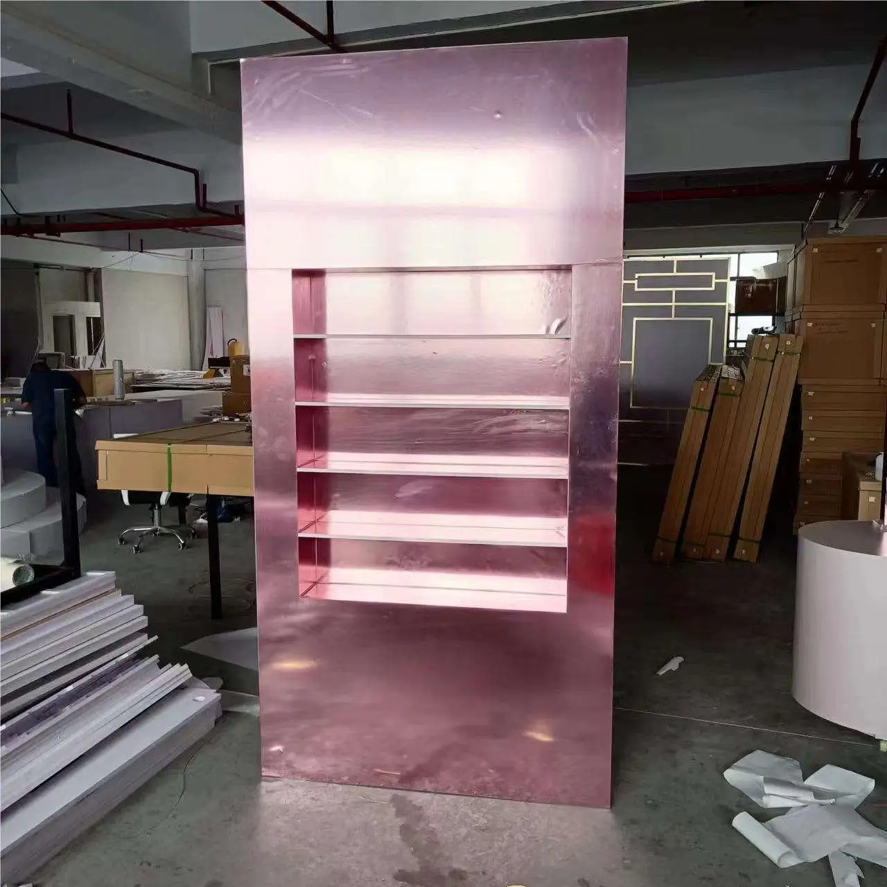 

Акриловая стена цвета розового золота для свадьбы, шампанского