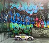 1:64 Graffiti Wall GTR Civic Photo Background Diorame Model Car Garage Scene 3