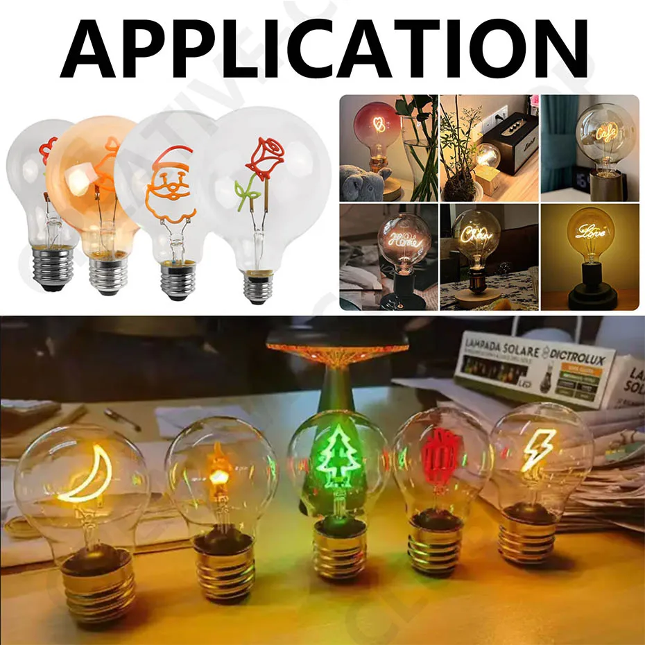 DC3V Filament LED Hell 2000K Eisblau Schneeflocken-COB-LED-Filament DIY für Feiertagsbeleuchtung Glühbirnenteile Edison-Glühbirnen Zubehör – Detail 5