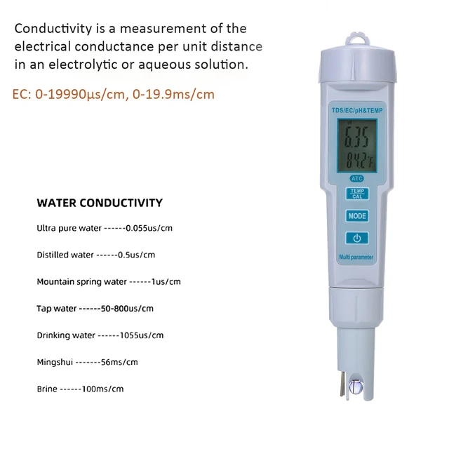 pH-meter, digitaal, pH-meter, professioneel en draagbaar