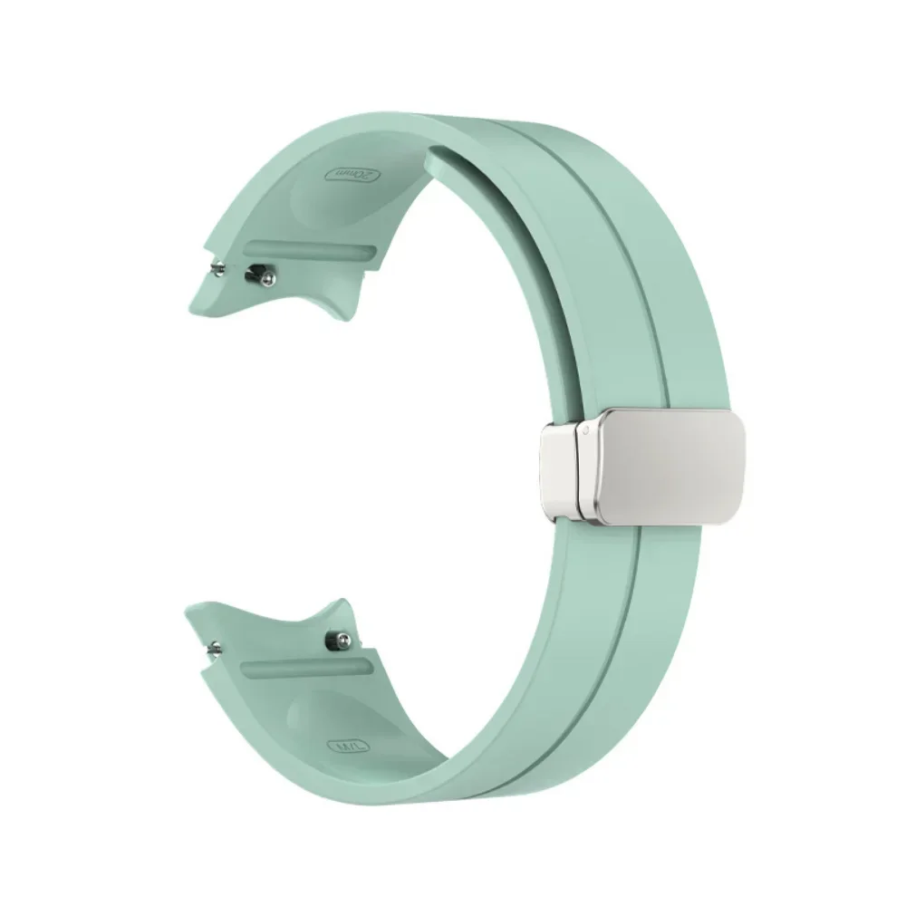 Silicone Magnetic Buckle Bracelet Watch Band in Black