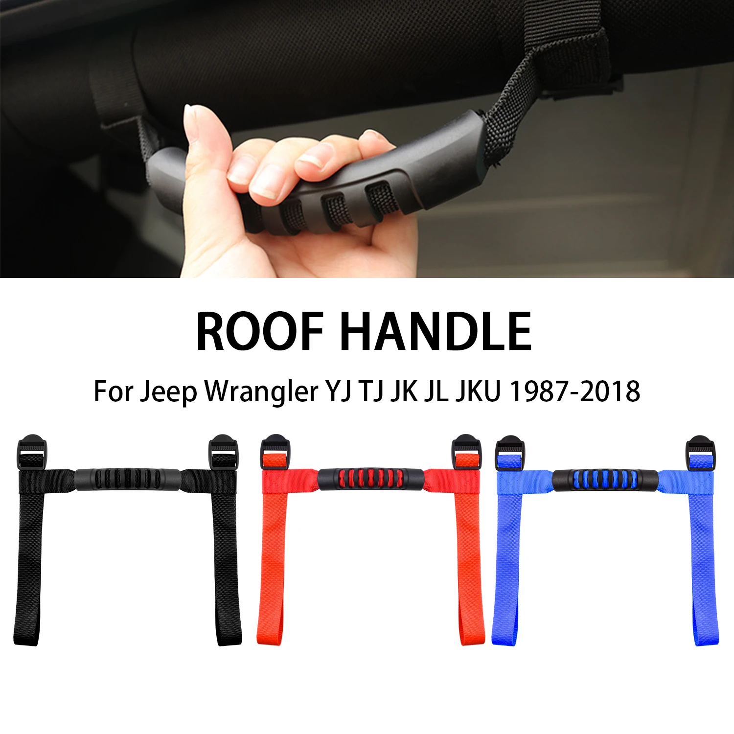 CarGrabHandleForJeepWranglerYJTJJKJLJKU19872018GripBar