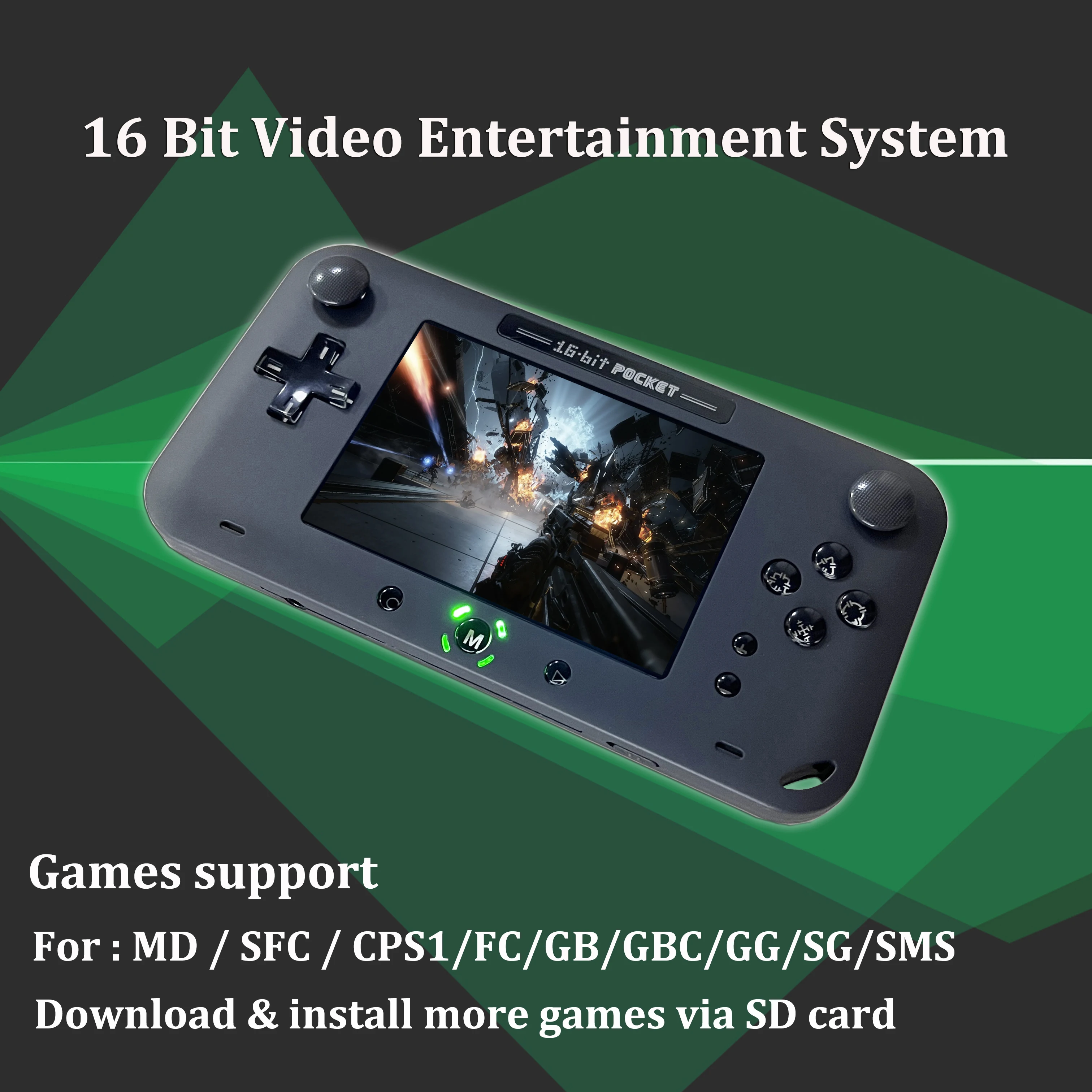 4inch 16bit TF Card AV Output Pocket Handheld TV Game Console