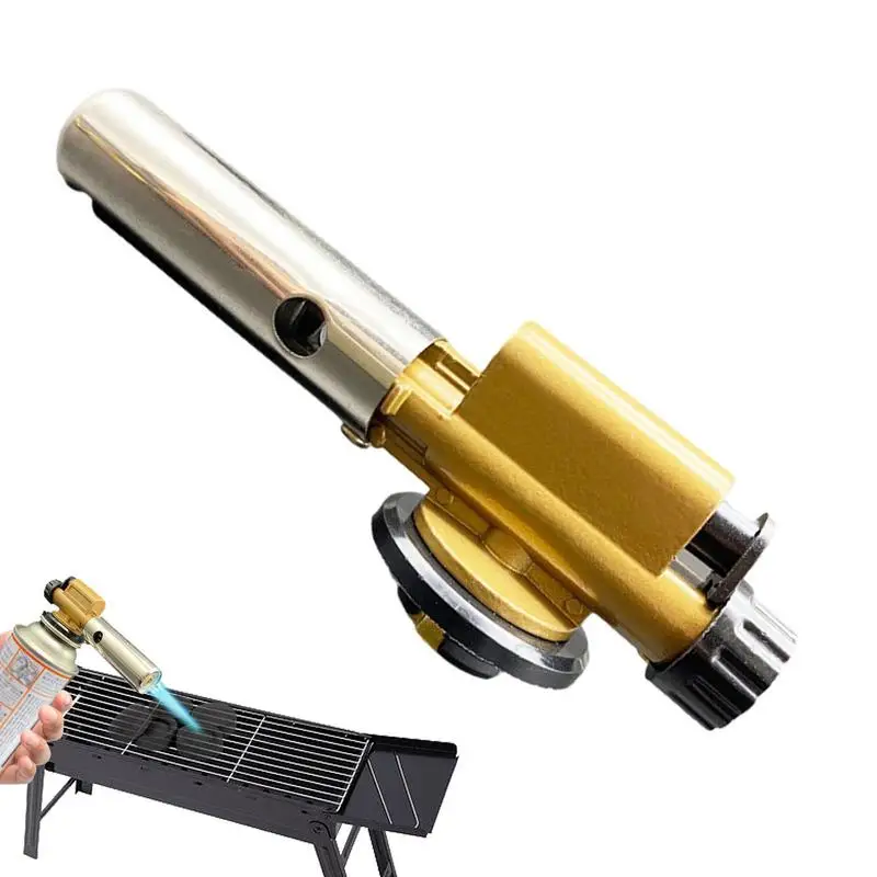 

Portable Metal Flame Sprinkler BBQ Heating Ignition Adjustable Flame Camping Welding Torch Tools Home Cooking School BBQ