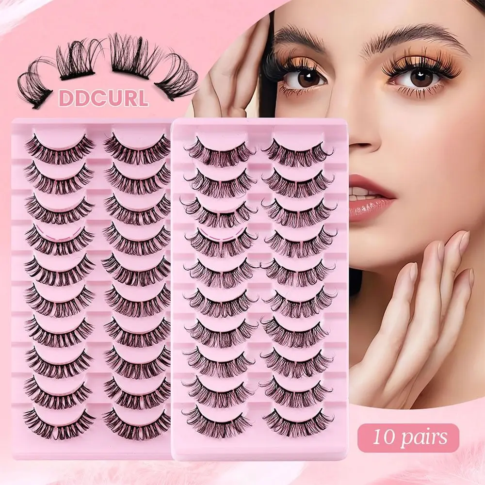 

Cluster Lashes Look Like Extensions 3D Individual Lashes Natural Look False Eyelashes Wispy Clusters Lashes Fluffy Eyelashes