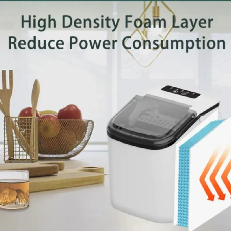YYHC-Commercial Milk Tea Shop Bar Mini Portable Smart Ice Machine Small Home Ice Maker