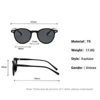 Lunettes de soleil rondes pour myopie, petite monture, rétro, marque de styliste, UV400, lunettes pour hommes, dioptrie 0 à-4.0 6