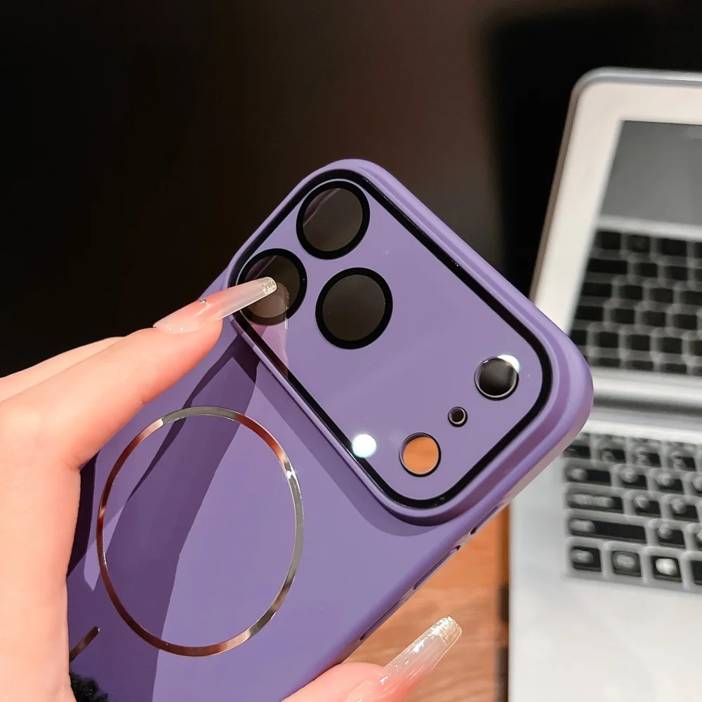 Slim Magnetic Phone Case with All-Inclusive Lens Protection